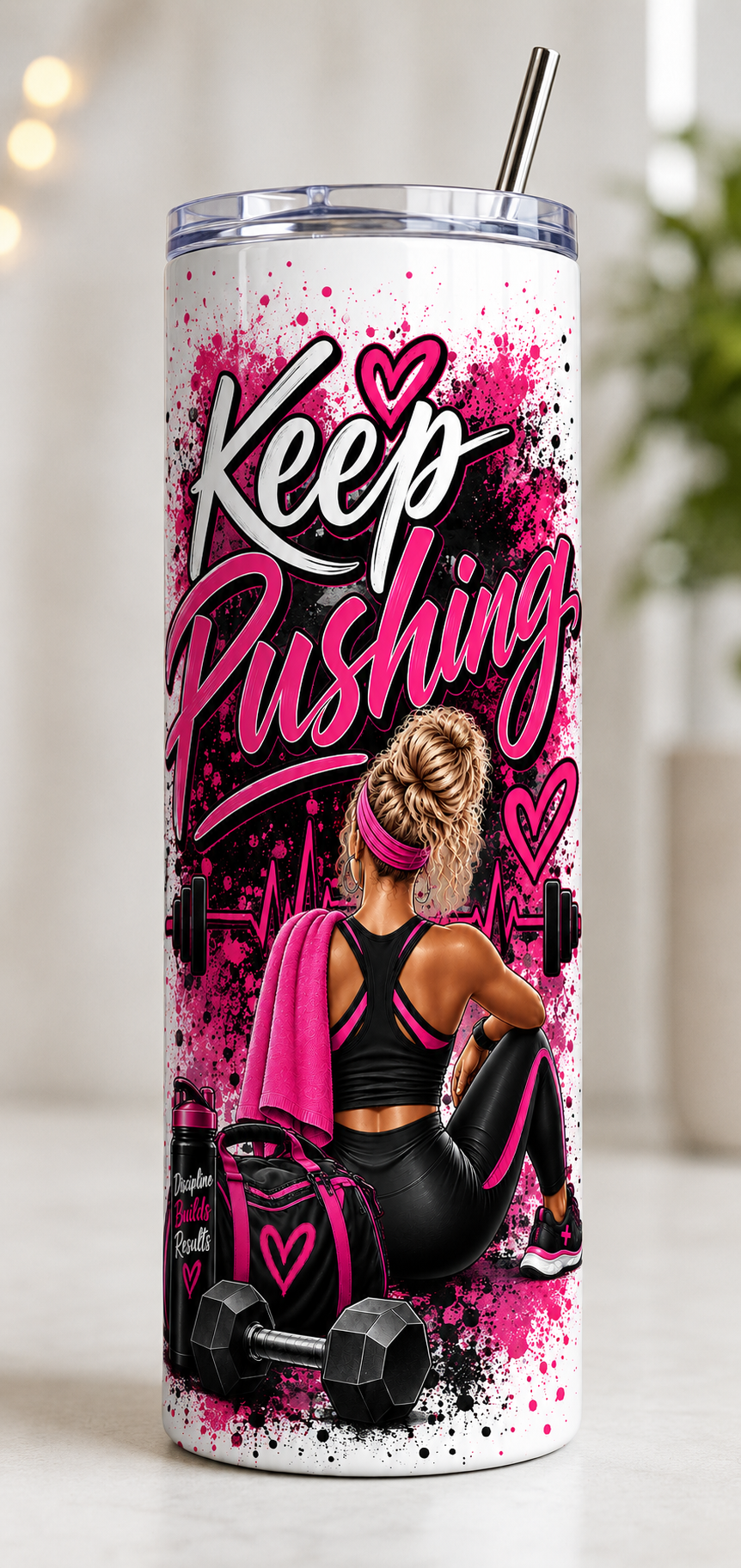 Keep Pushing Tumbler